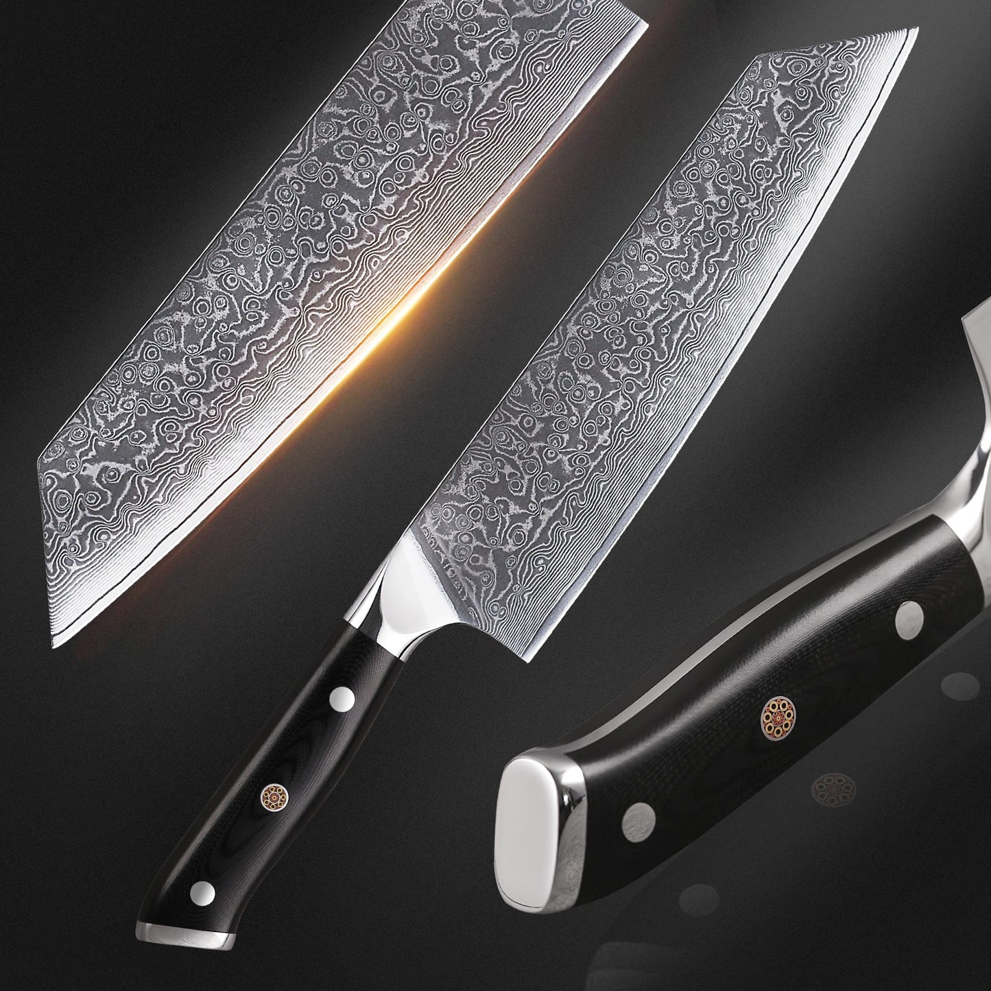 Couteau de chef japonais Kiritsuke - Manche en résine G10