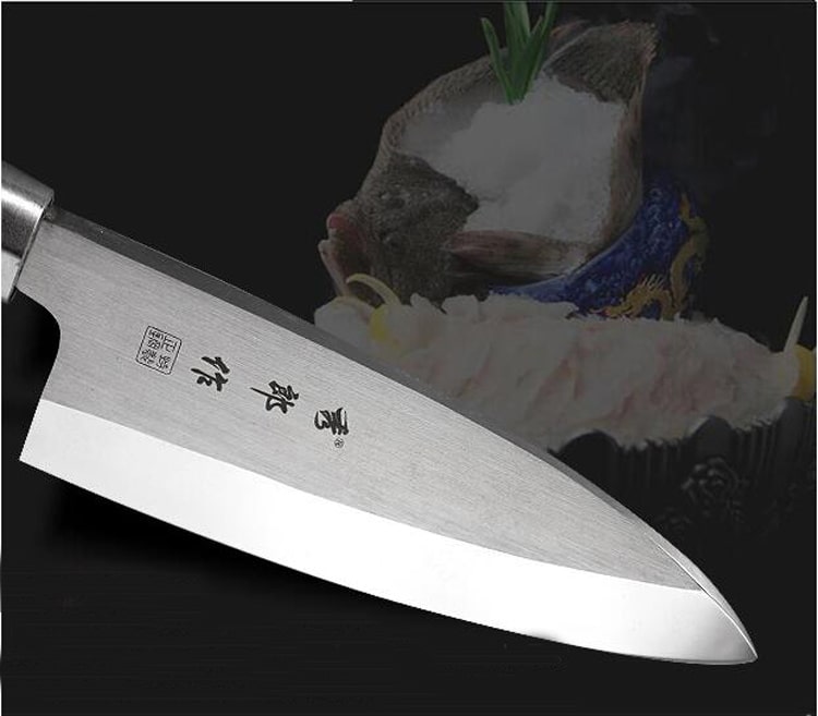 Couteau Japonais Deba - Manche en chêne