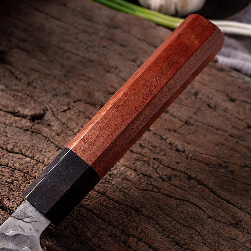 Couteau Japonais Nakiri en Acier Damas - Collection Takedo