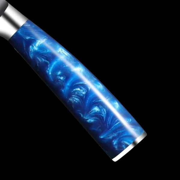 Couteau Japonais Gyuto en Acier Damas - Chef Takumi - Ice Blue