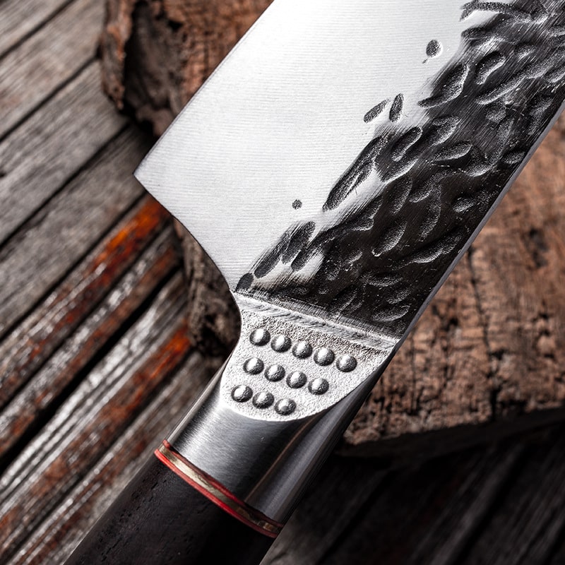 Couteau de chef japonais kiritsuke - Manche en bois d'ébène