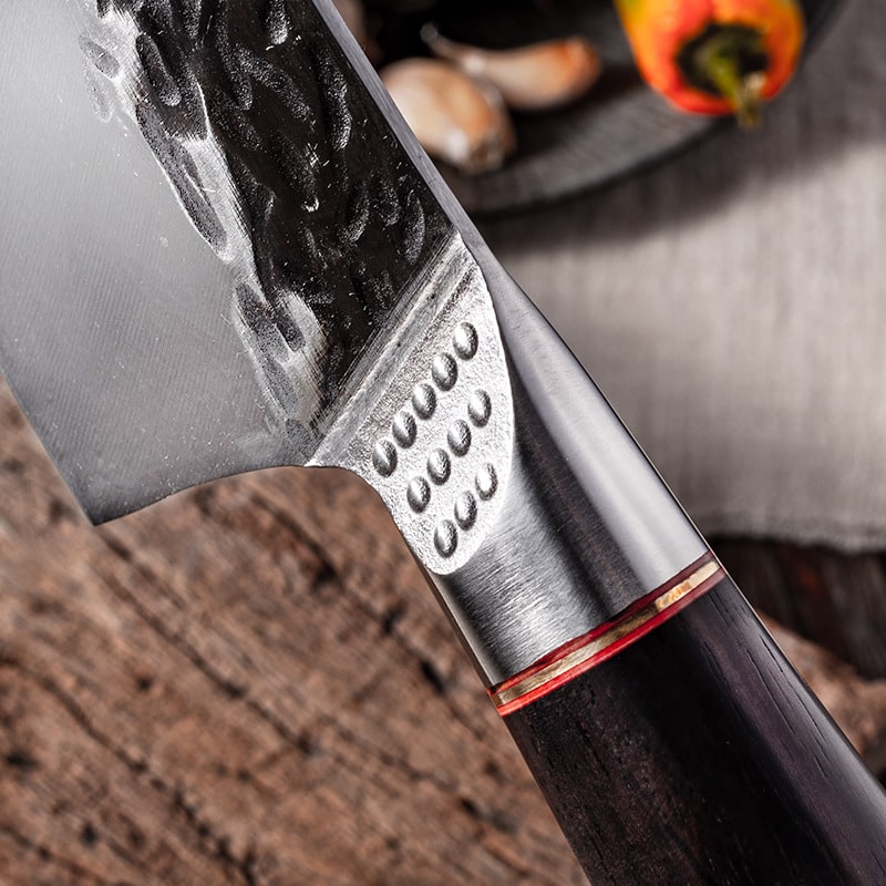 Couteau de chef japonais kiritsuke - Manche en bois d'ébène