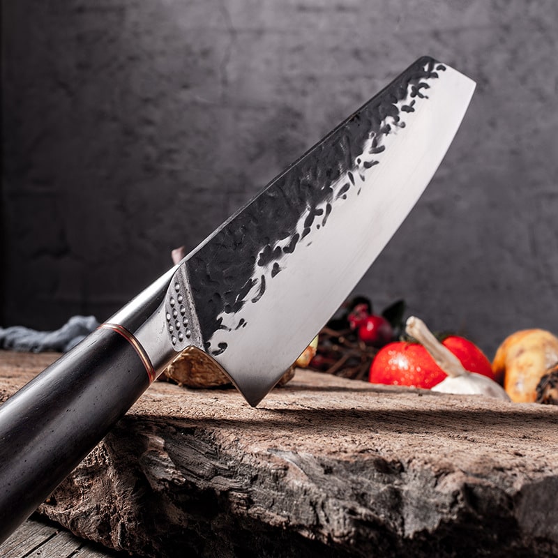 Couteau de chef japonais kiritsuke - Manche en bois d'ébène