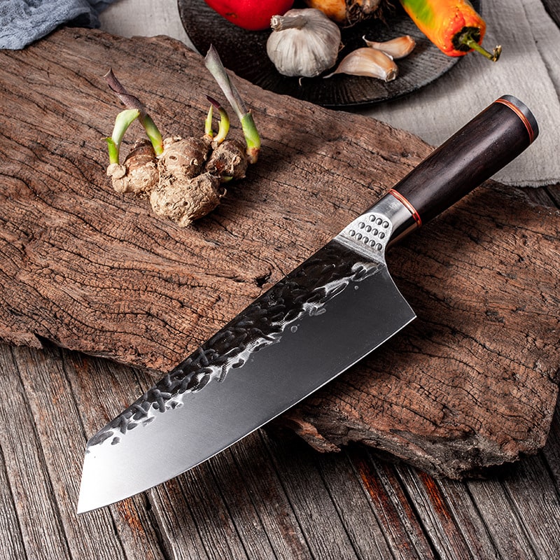 Couteau de chef japonais kiritsuke - Manche en bois d'ébène