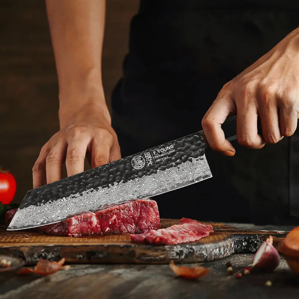 Couteau de chef japonais kiritsuke - Manche en bois d'olivier