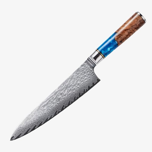 Couteau Japonais Gyuto en Acier Damas - Collection Nobunagi