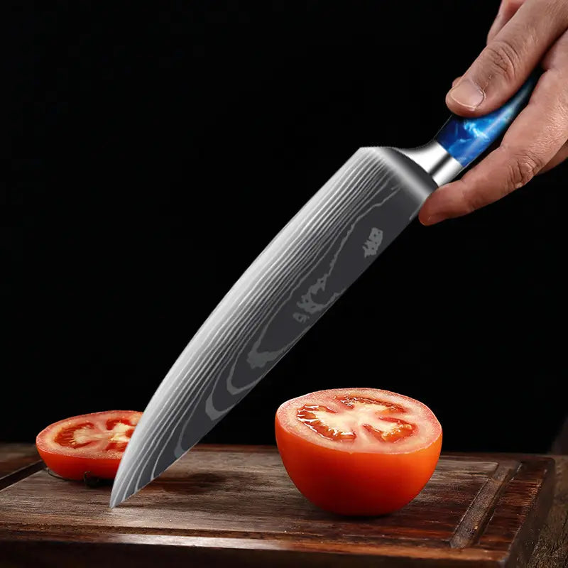 Couteau japonais Gyuto - Manche en bois stabilisé