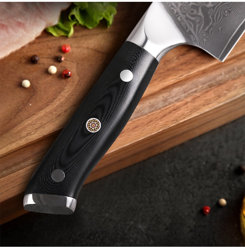 Couteau de chef japonais Kiritsuke - Manche en résine G10