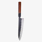 Set de Quatre Couteaux  Japonais Gyuto, Kiritsuke, Nakiry, Petty en Acier Damas - Collection Yasuko