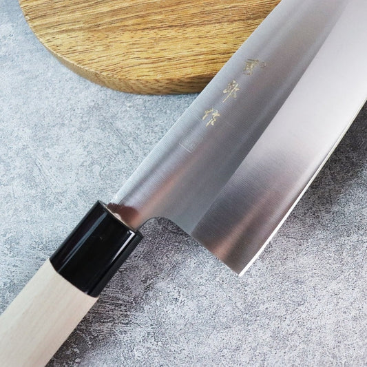 Couteau japonais Nakiri - Manche en chêne