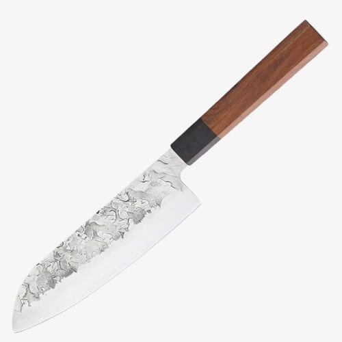 Couteau  Japonais Santoku en Acier Damas - Collection Takedo