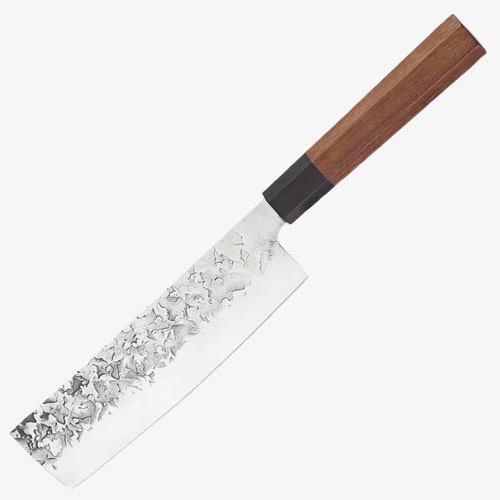 Couteau  Japonais Nakiri en Acier Damas - Collection Takedo