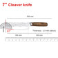 Couteau japonais Nakiri en acier Damas - Manche en bois de wengé