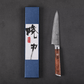 Couteau  Japonais Petty en Acier Damas - Manche en bois de rose