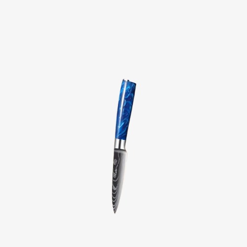 Couteau  Japonais Petty en Acier Damas - Chef Takumi - Ice Blue