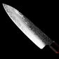 Set de Quatre Couteaux  Japonais Gyuto, Kiritsuke, Nakiry, Petty en Acier Damas - Collection Yasuko